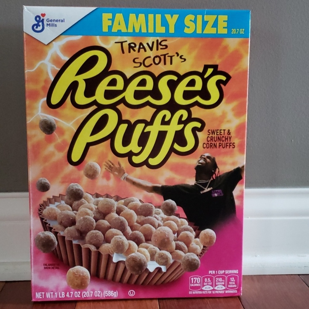 Collectors edition Travis Scott Reese Puffs cereal